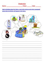 English Worksheet: Predictions