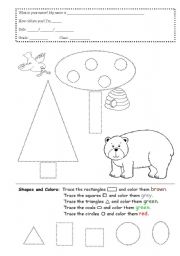 English worksheet: Shapes