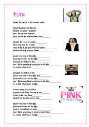 English Worksheet: Pink by Aerosmith part 2
