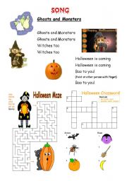 English Worksheet: Halloween