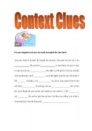 English Worksheet: Context Clues