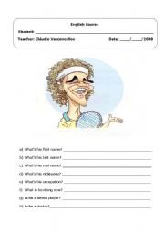 English worksheet: Gugas caricature