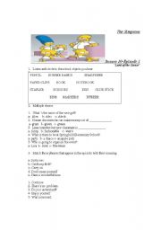 English Worksheet: The Simpsons- Episode Watching