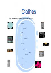 English worksheet: Clothes