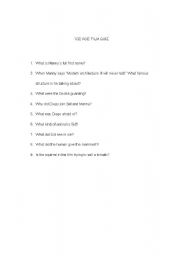 English Worksheet: ICE AGE FILM QUIZ