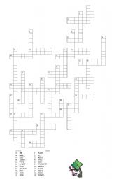 PRESENT SIMPLE S ES IES  ENDINGS  CROSSWORD