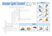 English Worksheet: Adventure Sports 2