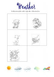 English Worksheet: weather