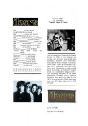 English Worksheet: Fill in the blanks- The doors/Love Street- Song