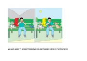 English Worksheet: Find the differences between the pictures