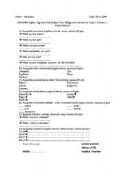 English worksheet: exam