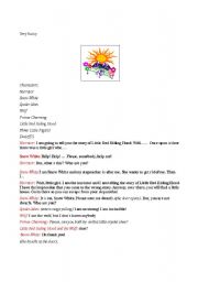 English Worksheet: play script