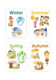 English Worksheet: Seasons