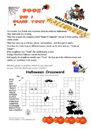 English Worksheet: Halloween