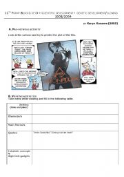 English Worksheet: Aeon Flux- Cloning