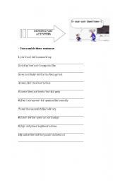 English worksheet: PAST TENSE