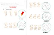 English worksheet: TRACE AND COLOUR