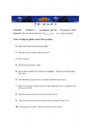 English Worksheet: Friends  Halloween Party Episode