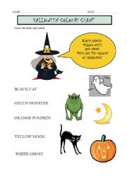 English Worksheet: Halloween chant
