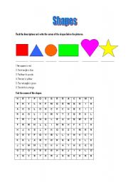 English worksheet: Shapes