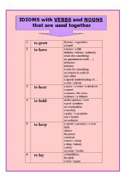 English Worksheet: IDIOMS (PART III)