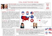 English Worksheet: USA Elections 2008