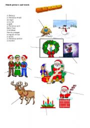 English Worksheet: christmas vocabulary