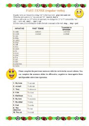 PAST SIMPLE regular verbs