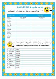 PAST SIMPLE with irregular verbs