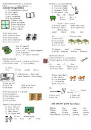 English Worksheet: my classroom(this-that-these-those)
