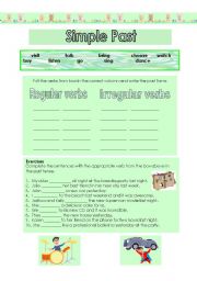 English Worksheet: Simple Past