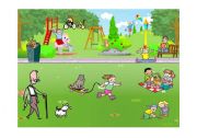 English Worksheet: At the Park