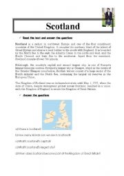 English Worksheet: Scotland