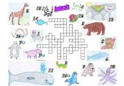 Animals Crosswords Puzzle