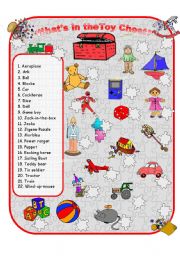 English Worksheet: Toys