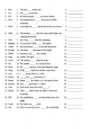 English worksheet: Verb Tense quiz