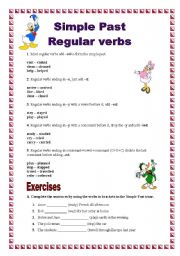 English Worksheet: Simple Past - regular verbs (26.10.08)