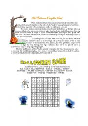 English Worksheet: Halloween is near....BE AWARE!