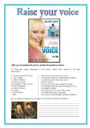 Movie Activity - Raise your voice