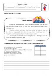 English Worksheet: Describing people