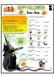 English Worksheet: HAPPY HALLOWEEN