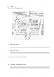 English Worksheet: directions