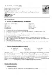 English worksheet: A Good Year