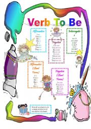 English Worksheet: Verb To Be