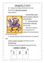 English Worksheet: perfect hit