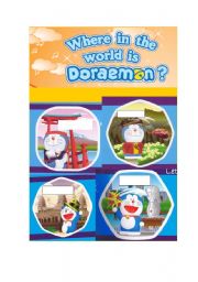 English Worksheet: Where in the world is Doraemon (part 1)