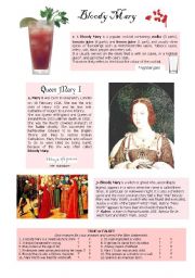 English Worksheet: Bloody Mary