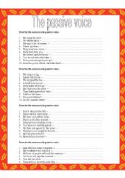 English Worksheet: The passive voice