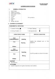 English worksheet: Wh- questions