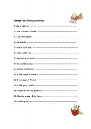 English worksheet:  Mistakes